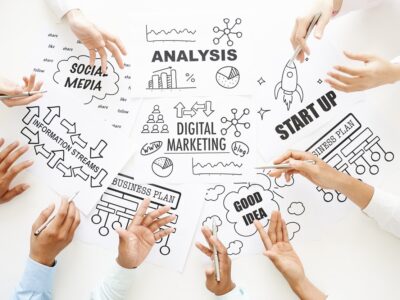 a mix of digital marketing topics